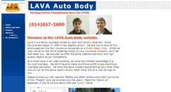 Desktop Screenshot of lavaautobody.com